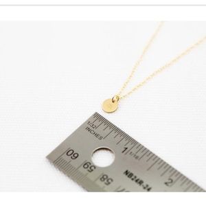 Gold Initial C Necklace